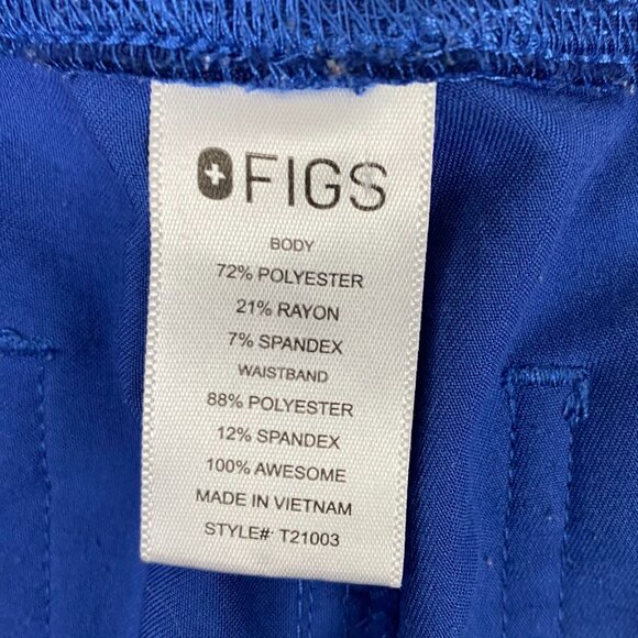 Figs Livingston Scrub Pants Women's Small Blue Technical Collection T21003 - Picture 6 of 12